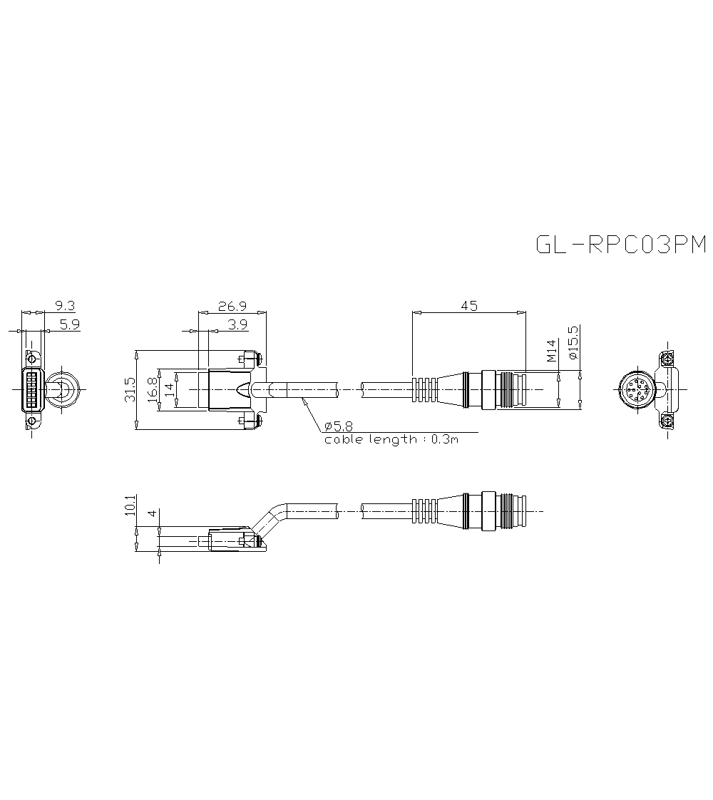 GL-RPC03PM Dimension