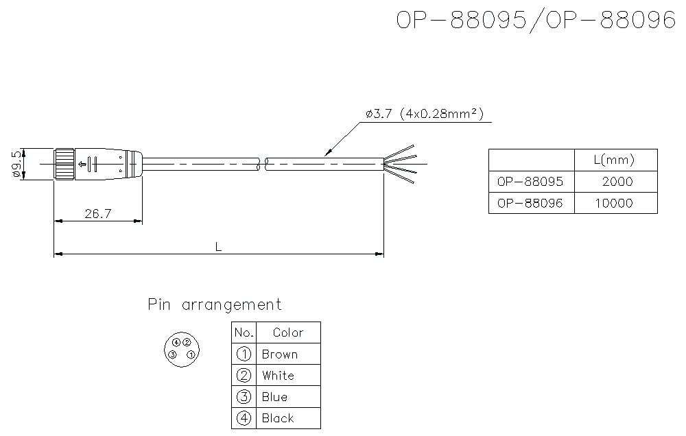 OP-88095/88096 Dimension