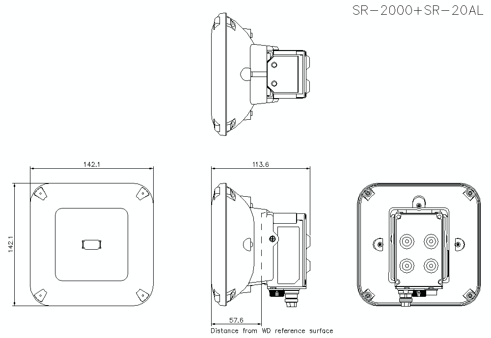 SR-2000/SR-20AL Dimension