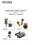 SENSORS AND SAFETY Lineup Catalogue