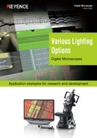 Various Lighting Options Digital Microscopes Application examples for research and development