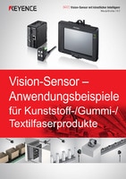 Vision-Sensor Anwendungsbeispiele für Kunststoff-/Gummi-/Textilfaserprodukte