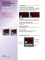 RC-14/19 Elektronischer Voreinstellzähler mit LED-Anzeige Katalog
