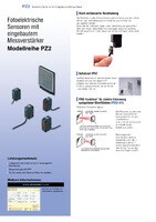 Modellreihe PZ2 Fotoelektrische Sensoren mit eingebautem Messverstärker Katalog