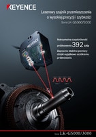 Seria LK-G5000/3000 Laserowy czujnik przemieszczenia o wysokiej precyzji i szybkości Katalog