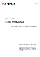 LJ-X8000 / LJ-S8000 Series Easy Setup Guide Ethernet Non-procedural communication