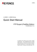 LJ-X8000 / LJ-S8000 Series Easy Setup Guide FTP Export (FileZilla) Edition