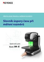Řada IM-X Slovník úspory času při měření rozměrů
