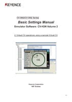 CV-3002/CV-3502 Series Simulator Software: CV-H3N Manual for basic setting Vol.2 (English)