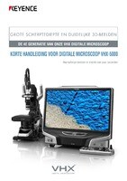 VHX-5000 Reeks Digitale microscoop Snelle handleiding (Nederlands)