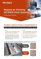 Why customers choose KEYENCE for image inspection? Solutions for food industry [Presence & flaw detection for chocolate in production line]