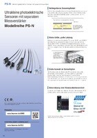 Modellreihe PS-N Ultrakleine fotoelektrische Sensoren mit separatem Messverstärker Katalog
