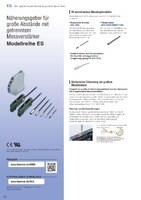 Modellreihe ES Näherungsgeber für große Abstände mit getrenntem Messverstärker Katalog