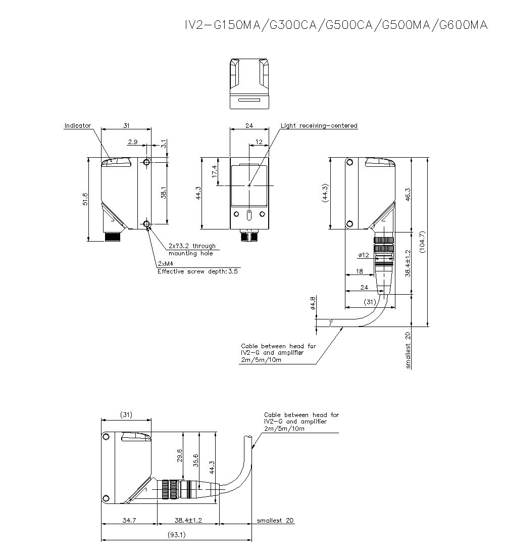 IV2-G150/G300/G500/G600 Dimension