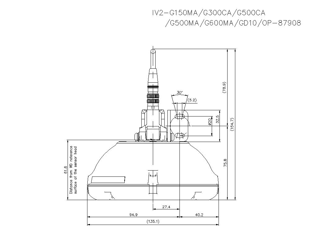 IV2-G150/G300/G500/G600/GD10/OP-87908 Dimension