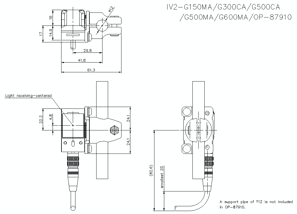 IV2-G150/G300/G500/G600/OP-87910 Dimension