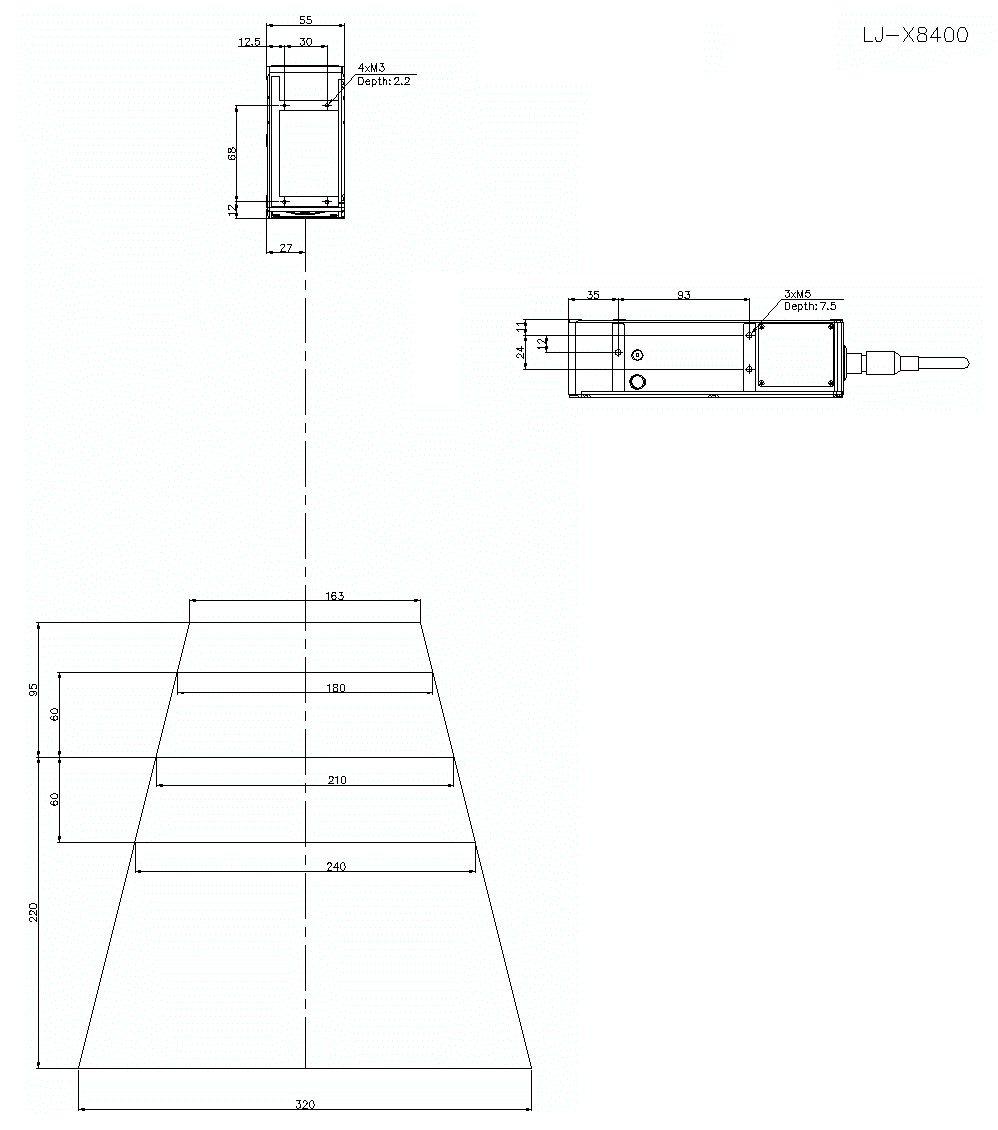 LJ-X8400 Dimension 01