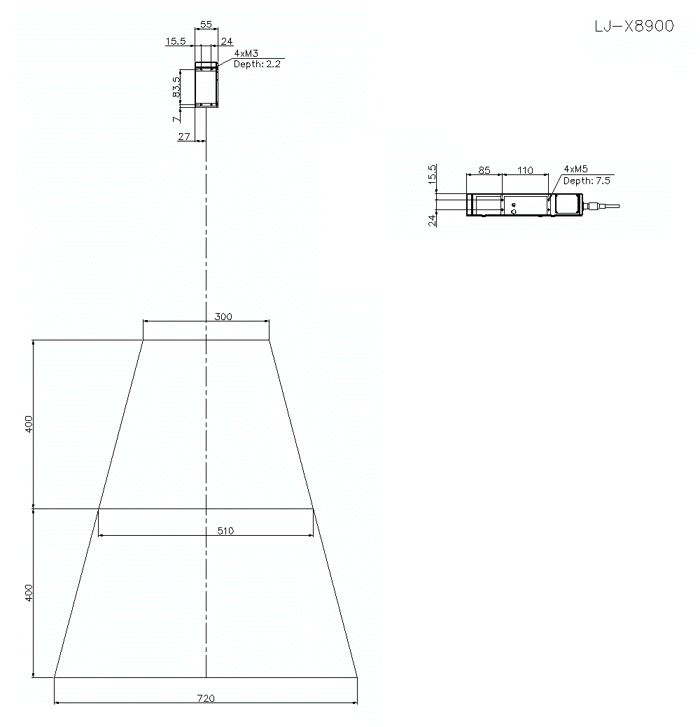 LJ-X8900 Dimension 01