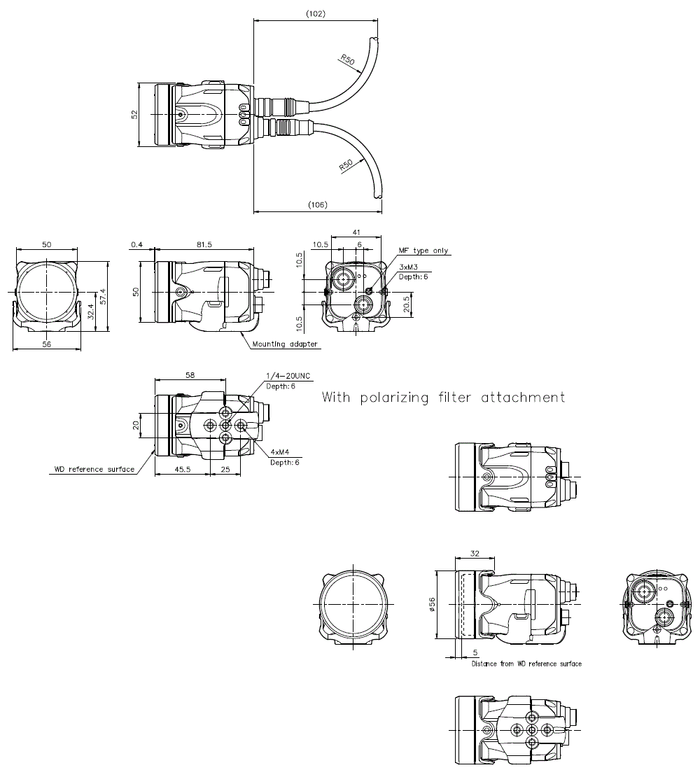 IV/IV-H_SENSOR Dimension