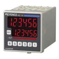 RC-14 - 48-mm□ 6-digit 7-segment LED, One-stage Preset, DC Power Supply