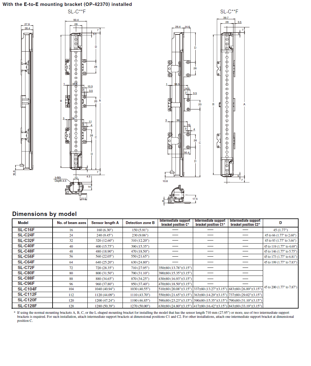 SL-C104F Dimension