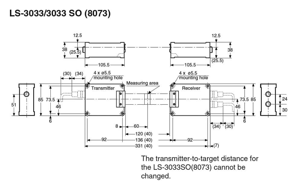 LS-3033/3033SO Dimension