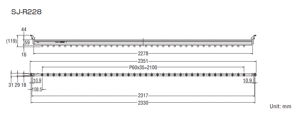 SJ-R228 Dimension