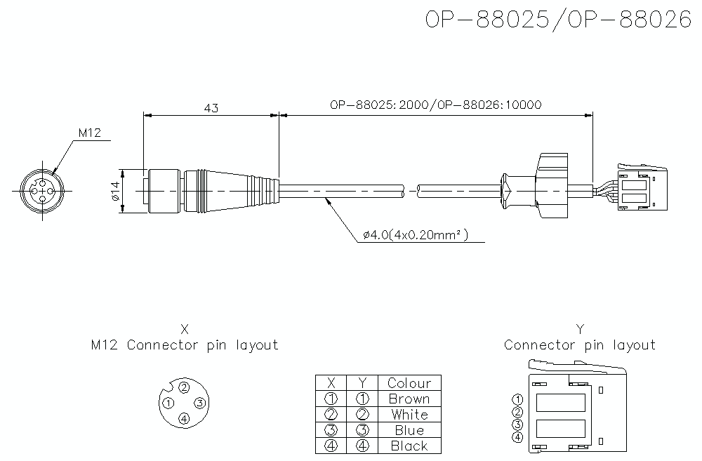 OP-88025/88026 Dimension
