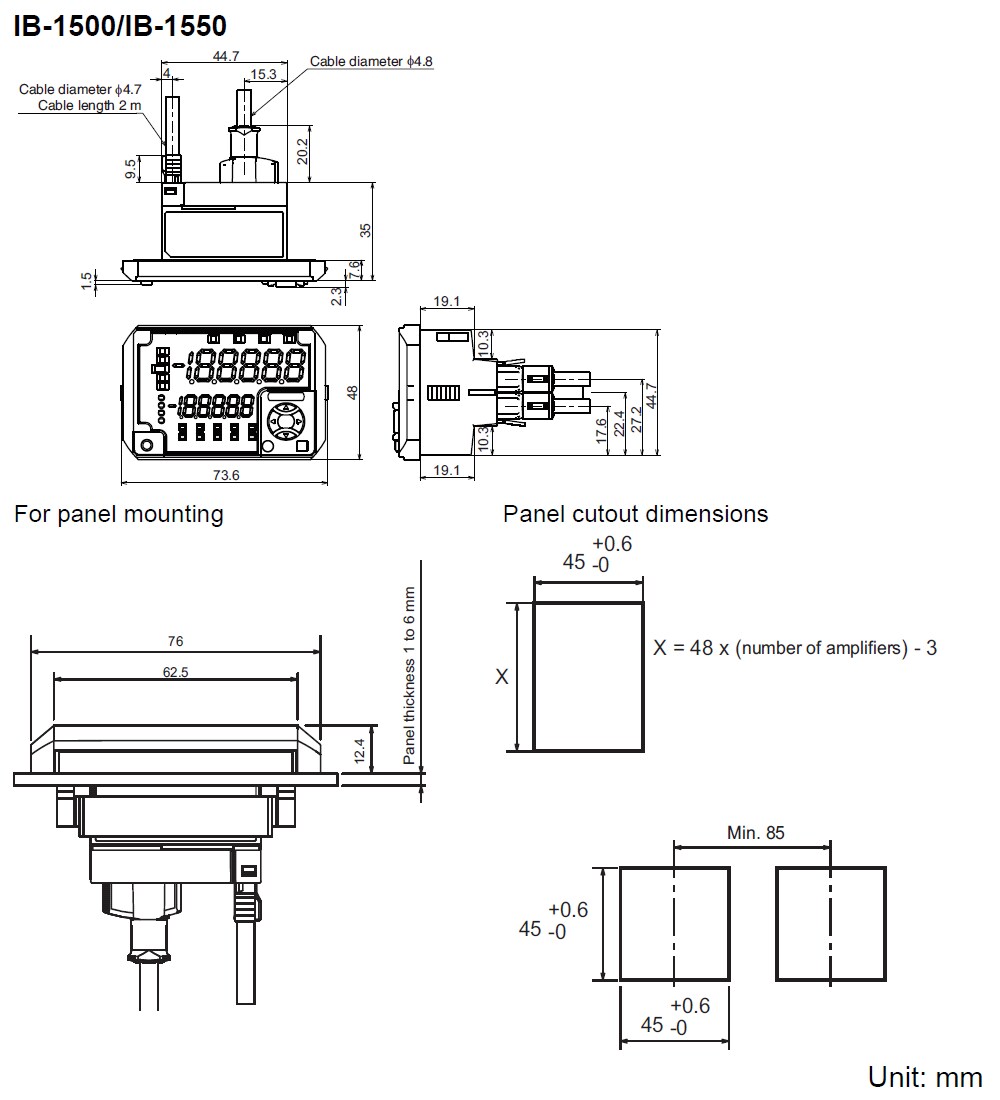 IB-1500/1550 Dimension