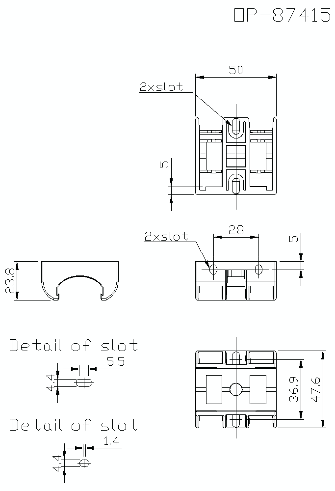 OP-87415/2 Dimension
