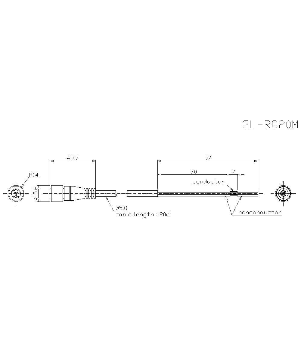 GL-RC20M Dimension