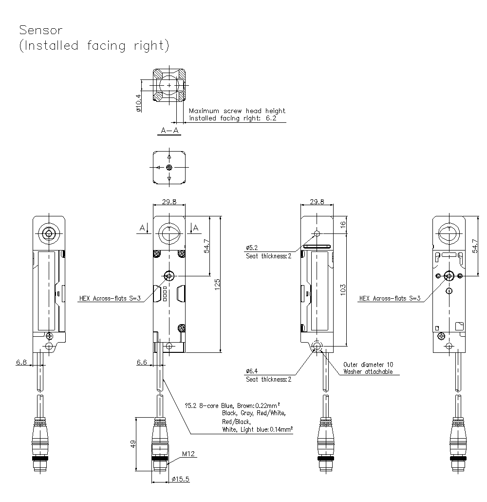 GS-51/53/71/73PC Dimension