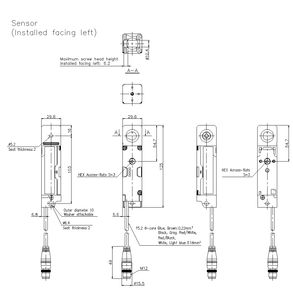 GS-51/53/71/73PC Dimension