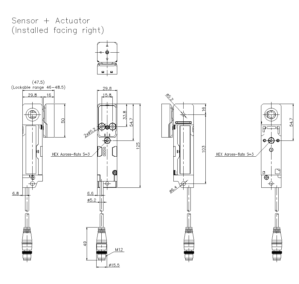 GS-51/53/71/73PC Dimension