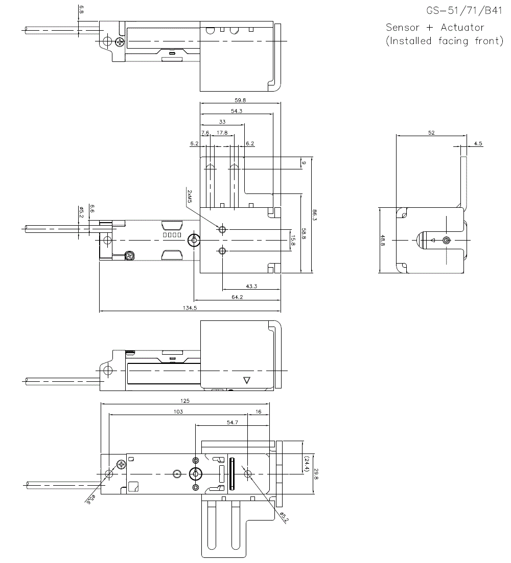 GS-51/71/B41 Dimension