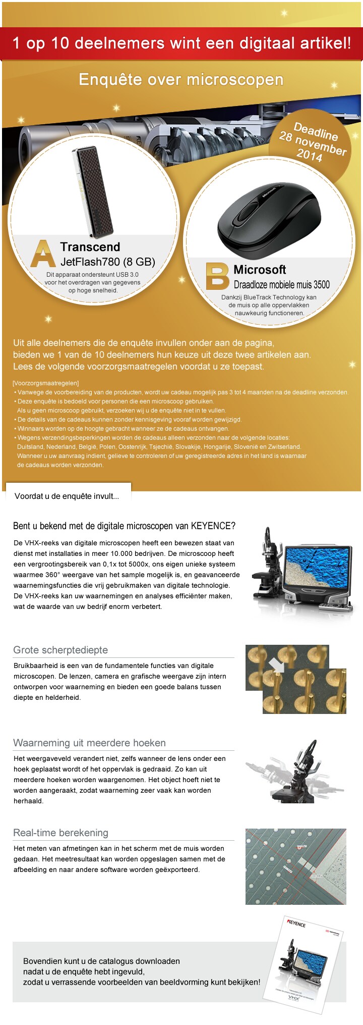 VHX-5000-reeks Digitale microscoop Catalogus (Nederlands)