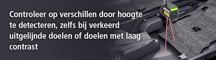 Controleer op verschillen door hoogte te detecteren, zelfs bij verkeerd uitgelijnde doelen of doelen met laag contrast