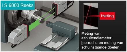 LS-9000-reeks Meting Meting van asbuitendiameter [correctie en meting van schuinstaande doelen]