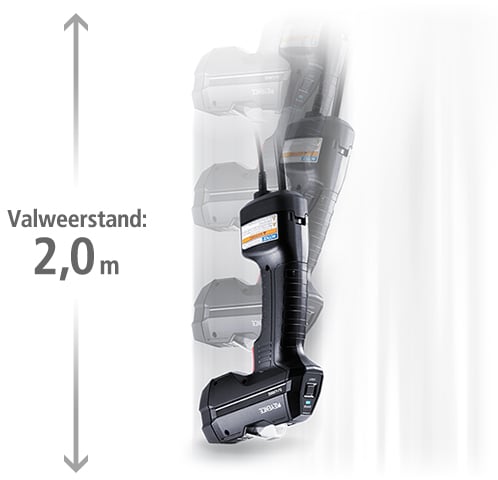 Valweerstand: 2,0 m