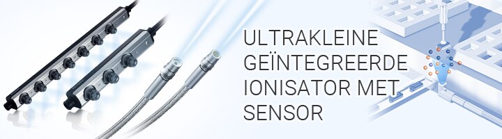 ULTRAKLEINE GEÏNTEGREERDE IONISATOR MET SENSOR