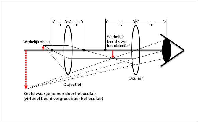 Principe van microscoop