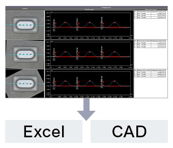Voordeel 2: Excel-gegevensuitvoer en CAD-uitvoer zijn mogelijk.