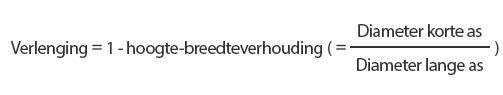 Hoogte-breedteverhouding en verlenging