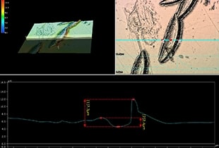 Waarnemen en meten van vermogenshalfgeleiders (elektrische apparaten) met digitale microscopen