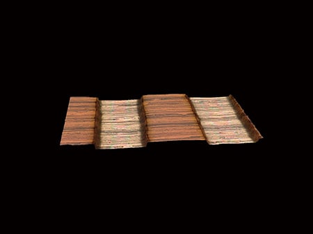 3D-weergave van een IC-patroon