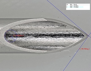 Dankzij de verschillende tools kunnen 2D-metingen heel eenvoudig worden uitgevoerd.