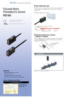 PZ-101-reeks Foto-elektrische sensoren met ingebouwde versterker Catalogus