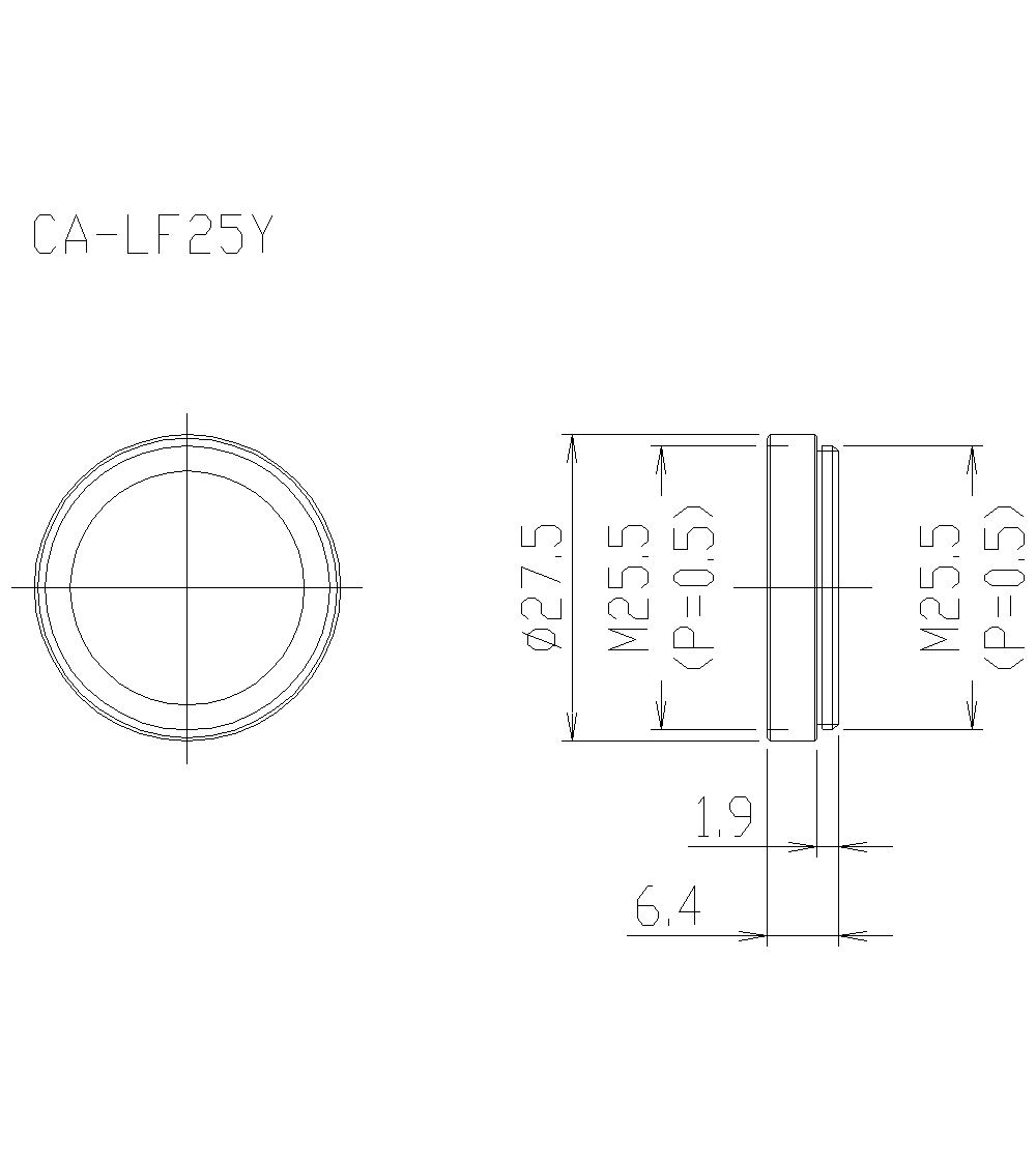 CA-LF25Y Dimension