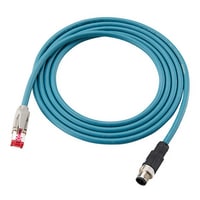 OP-88088 - M12 mannelijk - RJ45 Ethernet-kabel 10 m