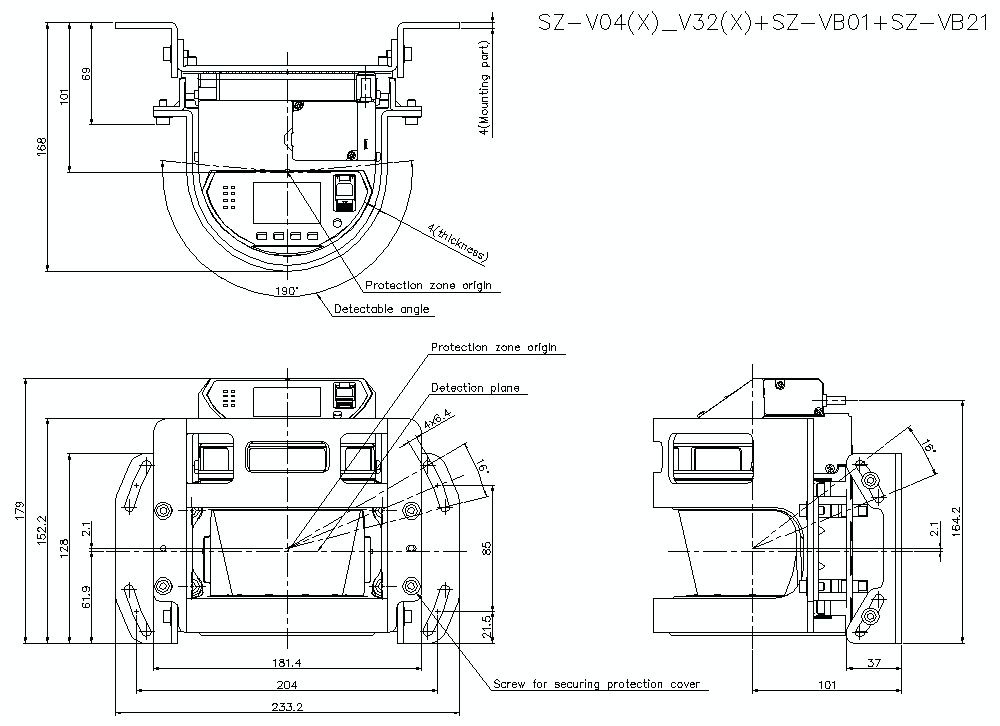 SZV04-32/B01/B21 Dimension